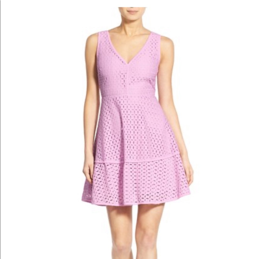 'Matilda' Eyelet Fit & Flare Dress